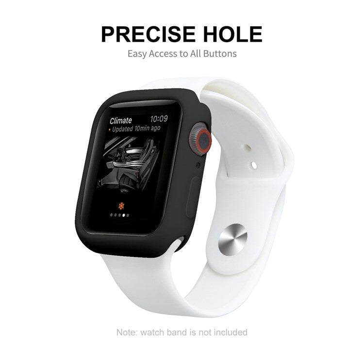 ENKAY HAT PRINCE Soft TPU Watch Case Cover with PET Screen Protector for Apple Watch Series 9 / 8 / 7 45mm - Green