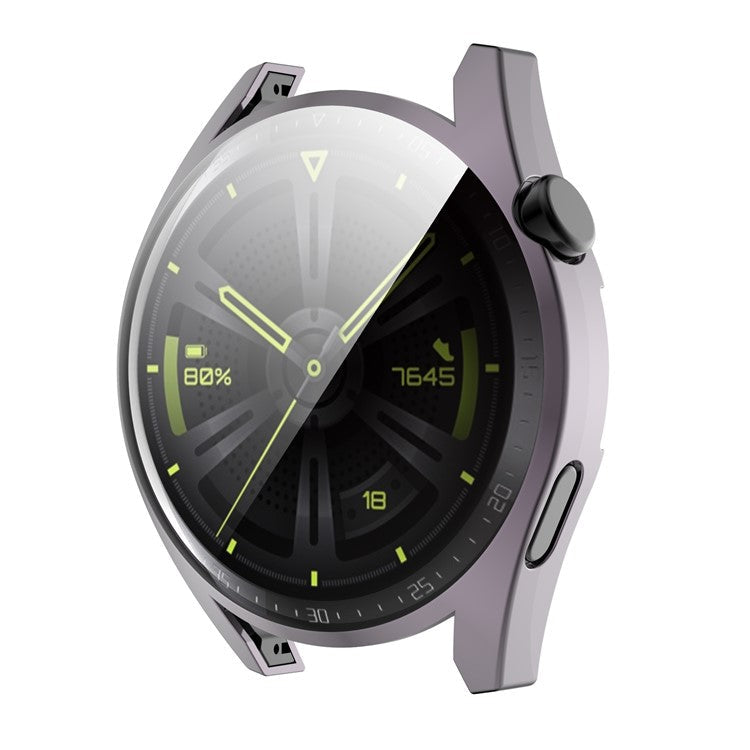 Soft TPU Full Cover Electroplated Durable Smart Watch Protective Case Shell for Huawei Watch GT 3 42mm - Grey