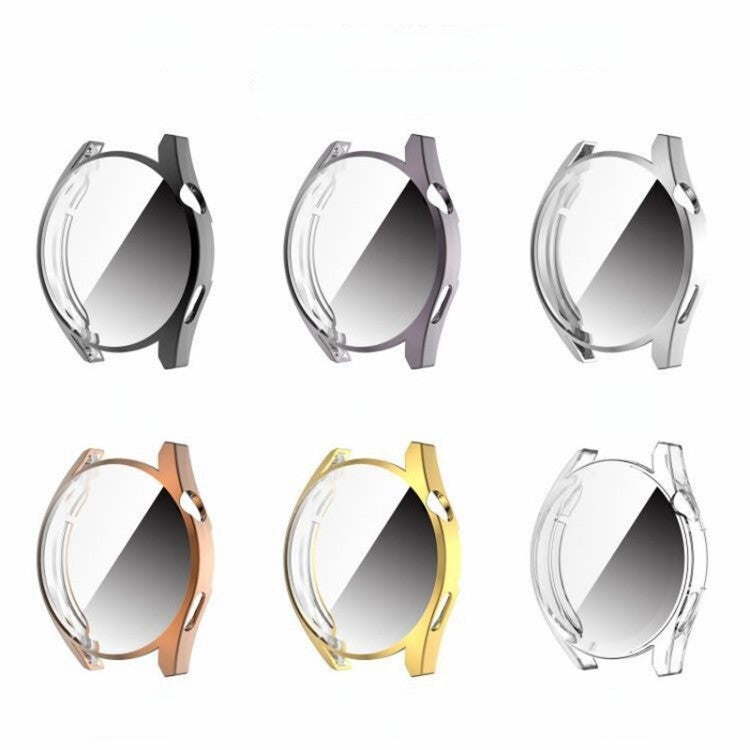 Soft TPU Full Cover Electroplated Durable Smart Watch Protective Case Shell for Huawei Watch GT 3 42mm - Silver