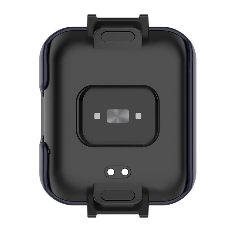 For Xiaomi Redmi Watch 2 Lite Anti-drop Hard PC Protective Case with Built-in Tempered Glass Screen Protector - Dark Blue