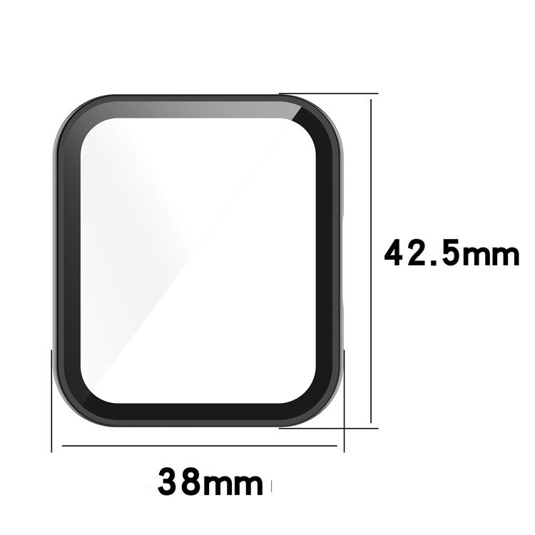 For Xiaomi Redmi Watch 2 Lite Anti-drop Hard PC Protective Case with Built-in Tempered Glass Screen Protector - Dark Blue