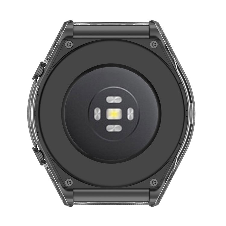 For Xiaomi Watch S1 Hard PC Anti-drop Protective Case with Built-in Anti-scratch Tempered Glass Screen Protector - Transparent