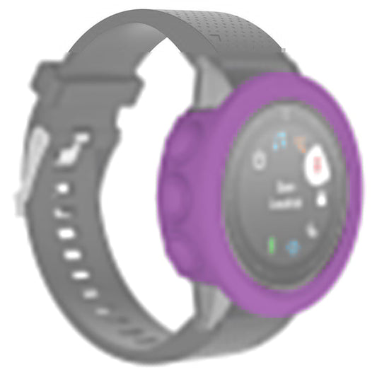 For Garmin Fenix 5X / 5X Plus Soft Silicone Watch Case Anti-Scratch Protective Cover Frame - Purple