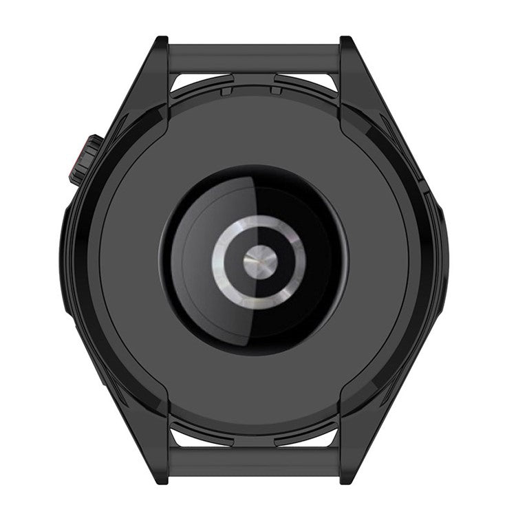 For Huawei Watch GT Runner Electroplated TPU Watch Protective Half Cover Case - Black