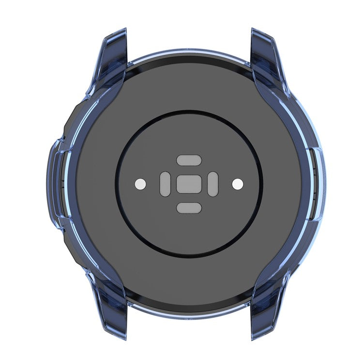 For Xiaomi Watch S1 Active/Watch Color 2 Anti-fall Transparent Watch Case TPU Cover Protector - Transparent Blue