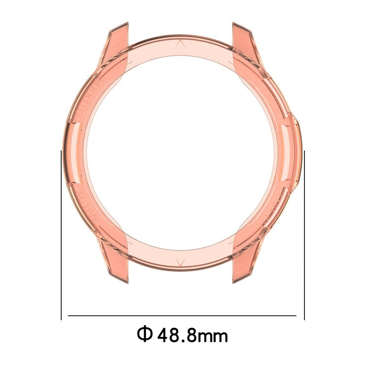 For Xiaomi Watch S1 Active/Watch Color 2 Anti-fall Transparent Watch Case TPU Cover Protector - Transparent Blue