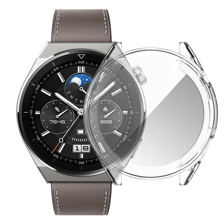 For Huawei Watch GT 3 Pro 46mm Soft TPU All Around Protective Clear Shell Smartwatch Protector Accessories