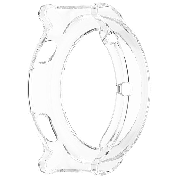 For Huawei Watch GT 3 Pro 46mm Hollow Out Smart Watch Case Half Coverage Watch Cover - Transparent White