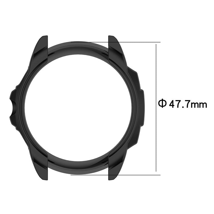 For Fossil Gen 6 Soft TPU Hollow-out Watch Case Protective Cover 42mm - Light Pink