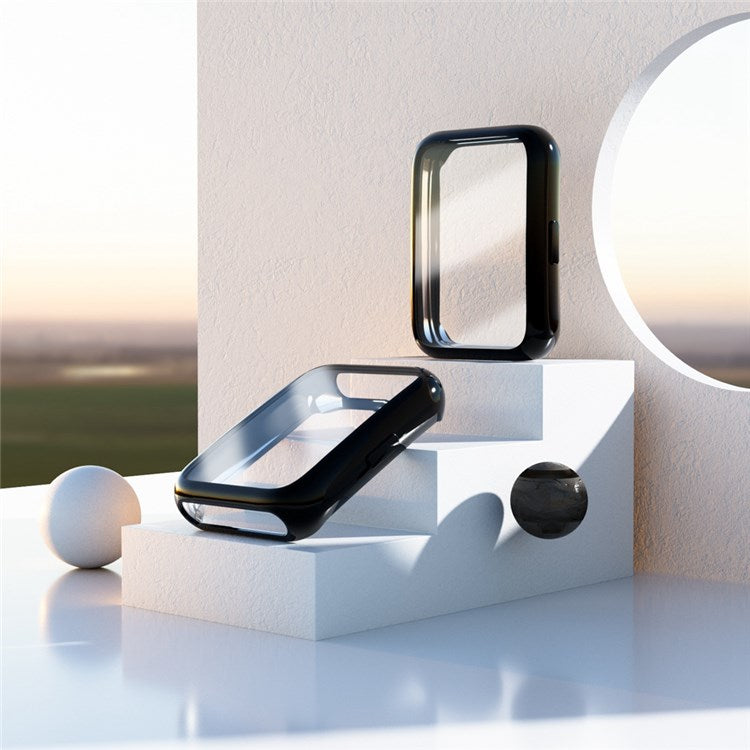 For Huawei Watch Fit 2 Electroplated 360-Degree Protection TPU Case with Screen Cover Anti-Drop Smart Watch Case - Black