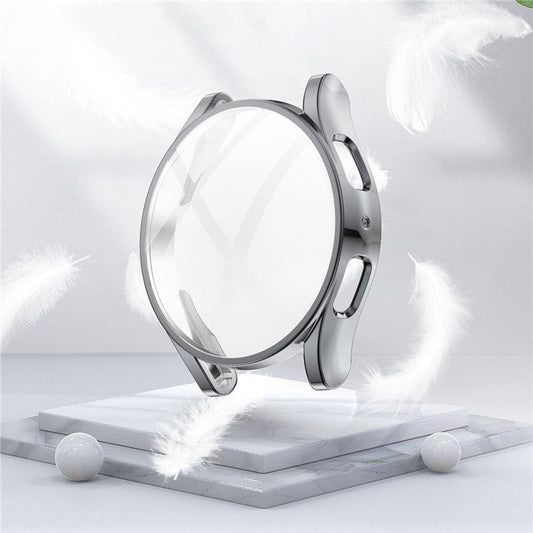 For Samsung Galaxy Watch5 44mm Soft TPU Protective Case All-Around TPU Anti-Scratch Electroplating Cover - Grey
