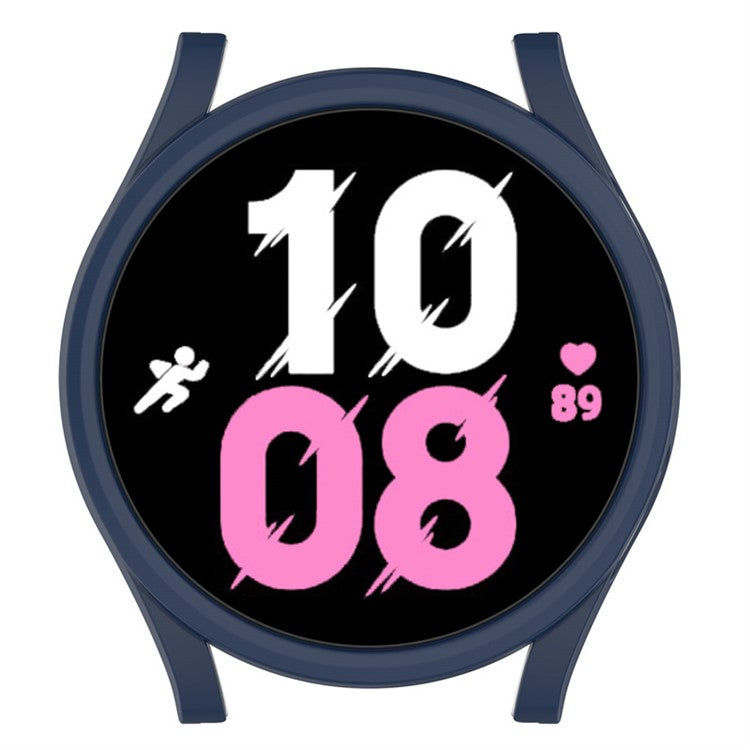 For Samsung Galaxy Watch5 / Watch4 44mm Hard PC Smart Watch Case Anti-scratch Hollow Protective Cover - Midnight Blue