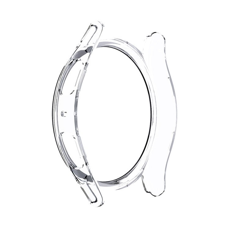 For Samsung Galaxy Watch FE / Watch6 / Watch5 / Watch4 40mm Hard PC Watch Cover with Tempered Glass Screen Protector - Transparent