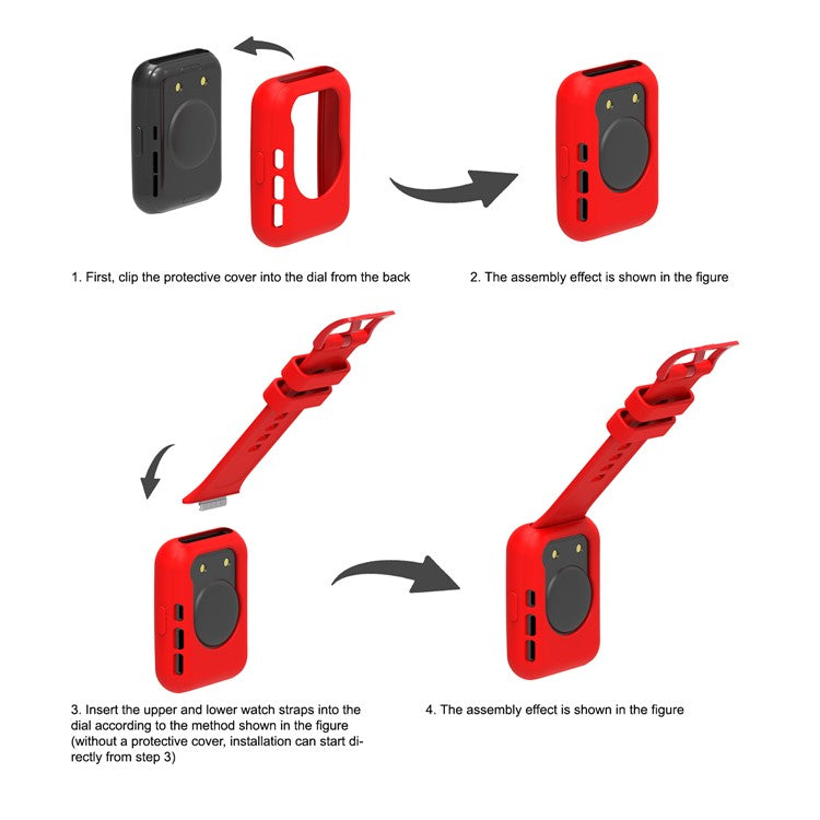 For Huawei Watch Fit 2 Smart Watch Silicone Case Anti-scratch Protective Frame - White