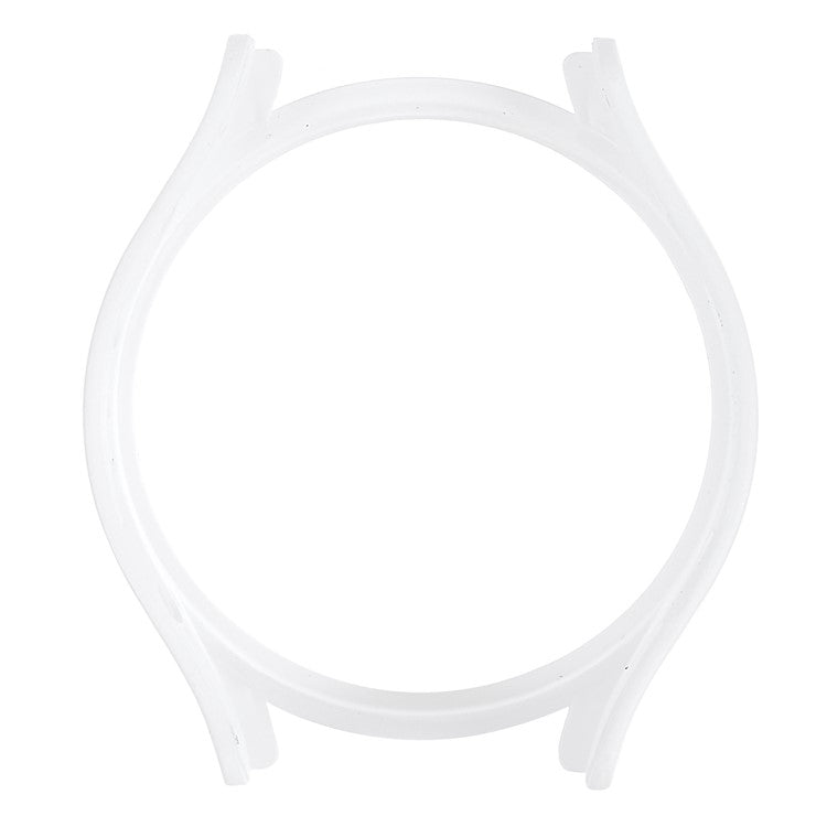 For Samsung Galaxy Watch 5 Pro 45mm Hard PC Bumper Protective Cover Hollowed-out Scratch Resistant Electroplating Frame - Transparent