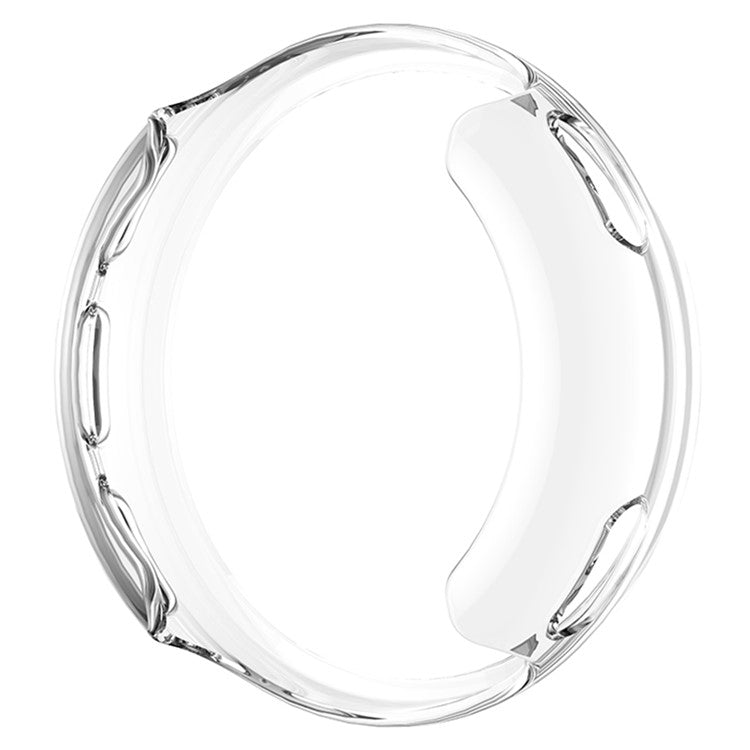 For Polar Vantage V2 Soft TPU Anti-Scratch Watch Case Hollow-out Protective Cover Frame - Transparent