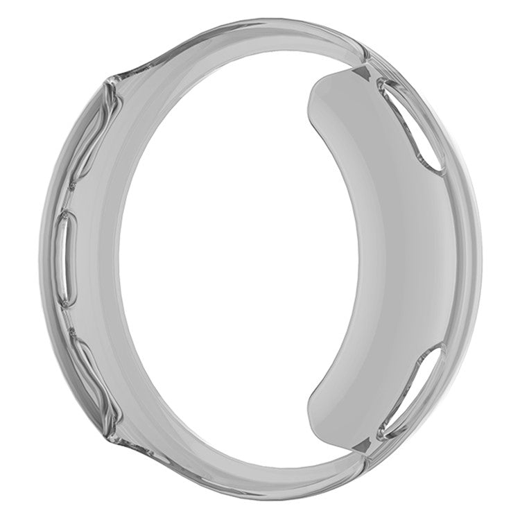 For Polar Vantage V2 Soft TPU Anti-Scratch Watch Case Hollow-out Protective Cover Frame - Transparent Grey