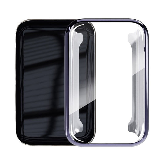 ENKAY HAT PRINCE For Xiaomi Mi Band 7 Pro Full Protection Soft TPU Watch Case Drop-Proof Electroplating Protective Cover with TPU Screen Film - Purple