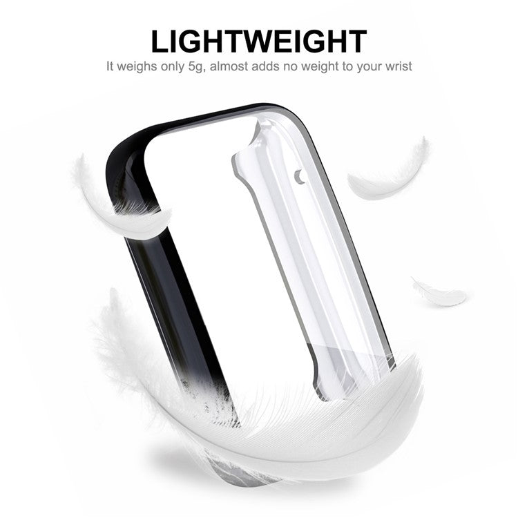 ENKAY HAT PRINCE For Xiaomi Mi Band 7 Pro Full Protection Soft TPU Watch Case Drop-Proof Electroplating Protective Cover with TPU Screen Film - Purple