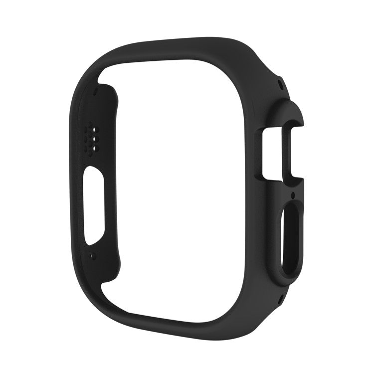 For Apple Watch Ultra 2 49mm / Ultra 49mm Quick Release Watch Case Sports Watch PC Case Half Covering Watch Protector - Black