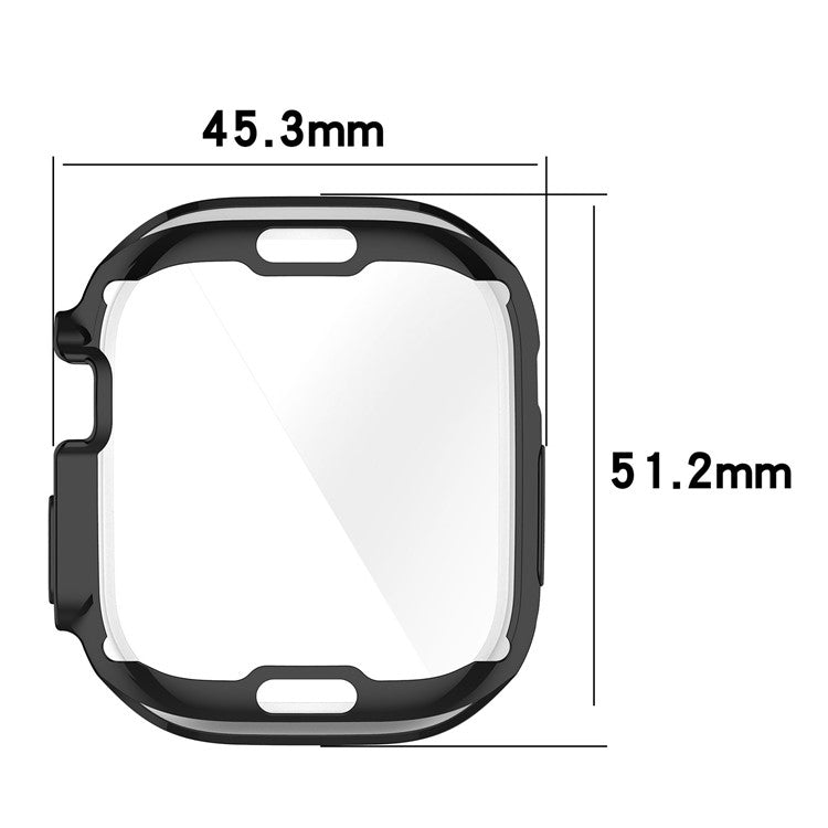 For Apple Watch Ultra 2 49mm / Ultra 49mm Electroplating Soft TPU Cover All-inclusive Protective Watch Case  - Gold