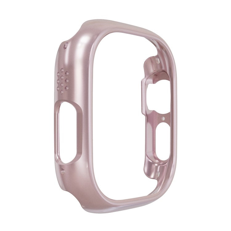 For Apple Watch Ultra 2 49mm / Ultra 49mm Hard PC Smart Watch Case Anti-scratch Hollow Protective Frame - Rose Gold