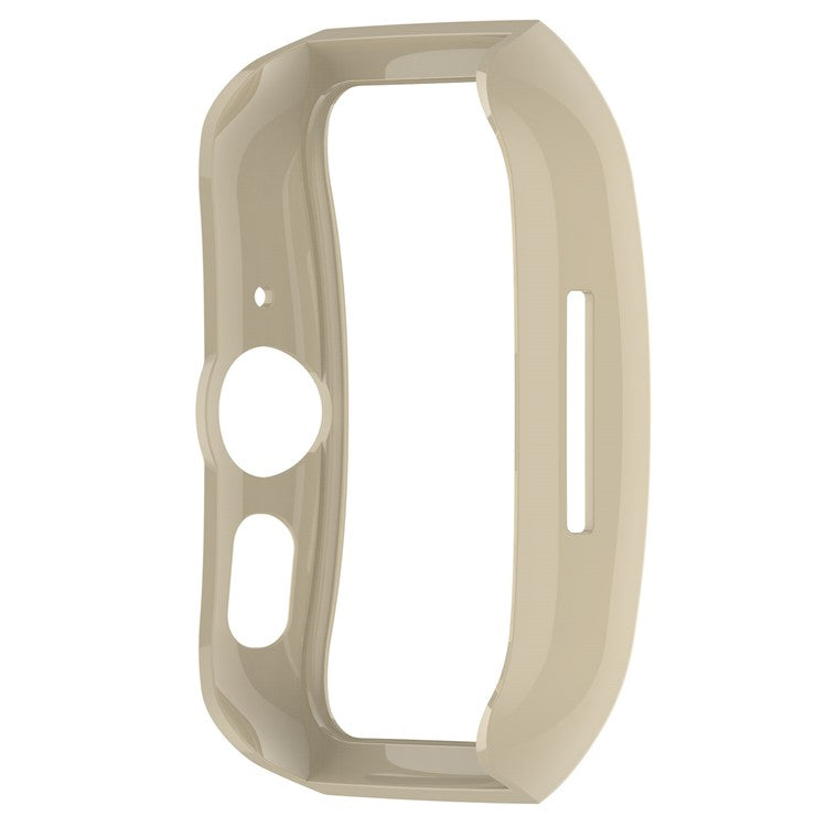 For Oppo Watch 3 Pro PC Watch Case Shockproof Protective Cover with Screen Protector - Ivory White