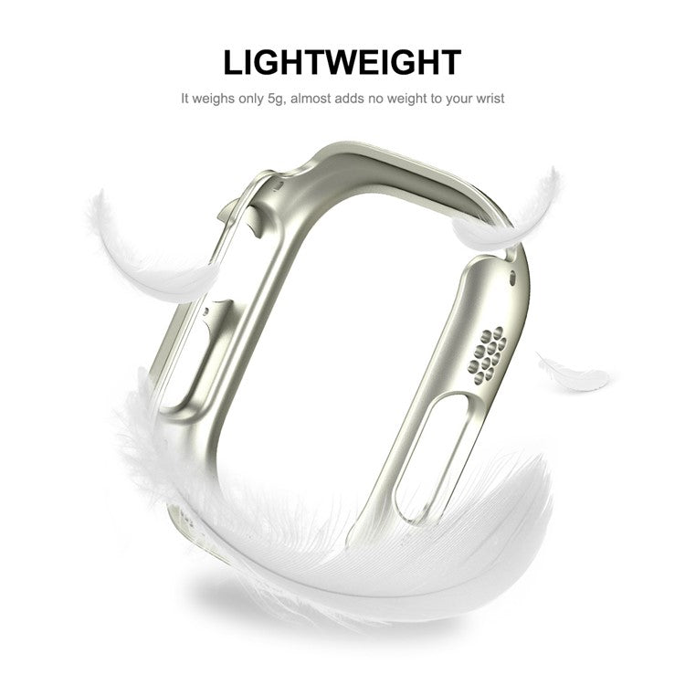 ENKAY HAT PRINCE For Apple Watch Ultra 2 49mm / Ultra 49mm Rubberized PC Watch Case Shockproof Protective Cover + 9H Screen Protector - White