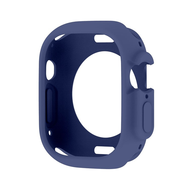 For Apple Watch Ultra 2 49mm / Ultra 49mm Candy Color Soft TPU Watch Case Precise Cutouts Protective Cover Frame - Sapphire