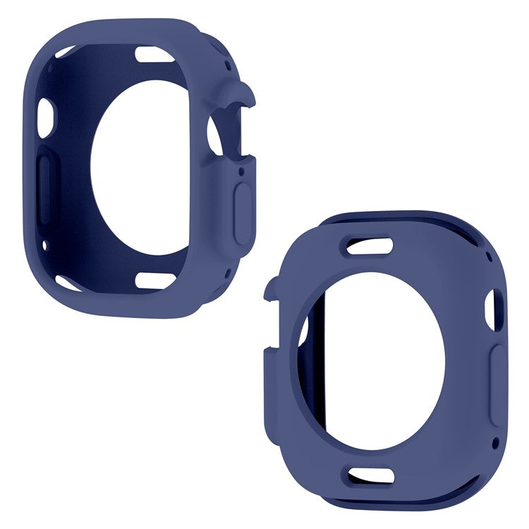 For Apple Watch Ultra 2 49mm / Ultra 49mm Candy Color Soft TPU Watch Case Precise Cutouts Protective Cover Frame - Sapphire