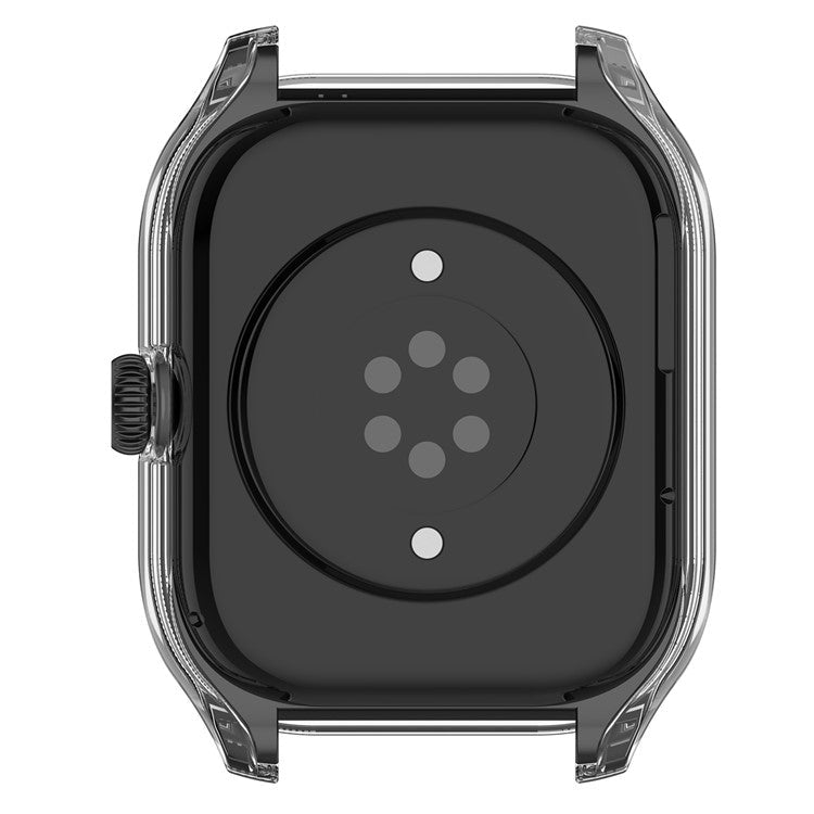 For Huami Amazfit GTS 4 Hard PC Case with Tempered Glass Screen Protector Scratch Resistant Overall Protective Cover - Transparent