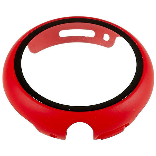 For Google Pixel Watch 2 / Pixel Watch Hard PC Watch Protective Case with Anti-scratch Tempered Glass Screen Protector - Red