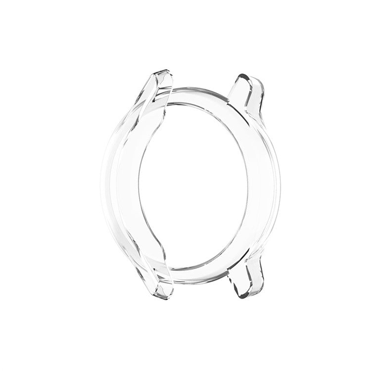 For Garmin Vivomove Luxe / Style Transparent TPU Smart Watch Frame Protective Case - Transparent