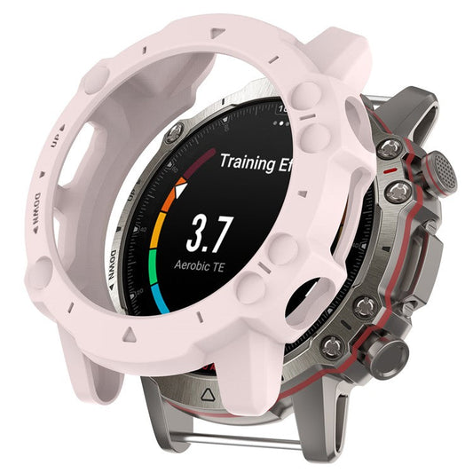 For Huami Amazfit Falcon Soft TPU Protective Watch Case Hollow Rugged Protective Cover - Light Pink