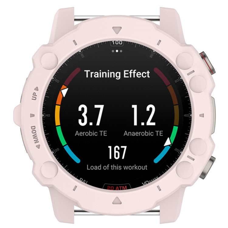 For Huami Amazfit Falcon Soft TPU Protective Watch Case Hollow Rugged Protective Cover - Light Pink