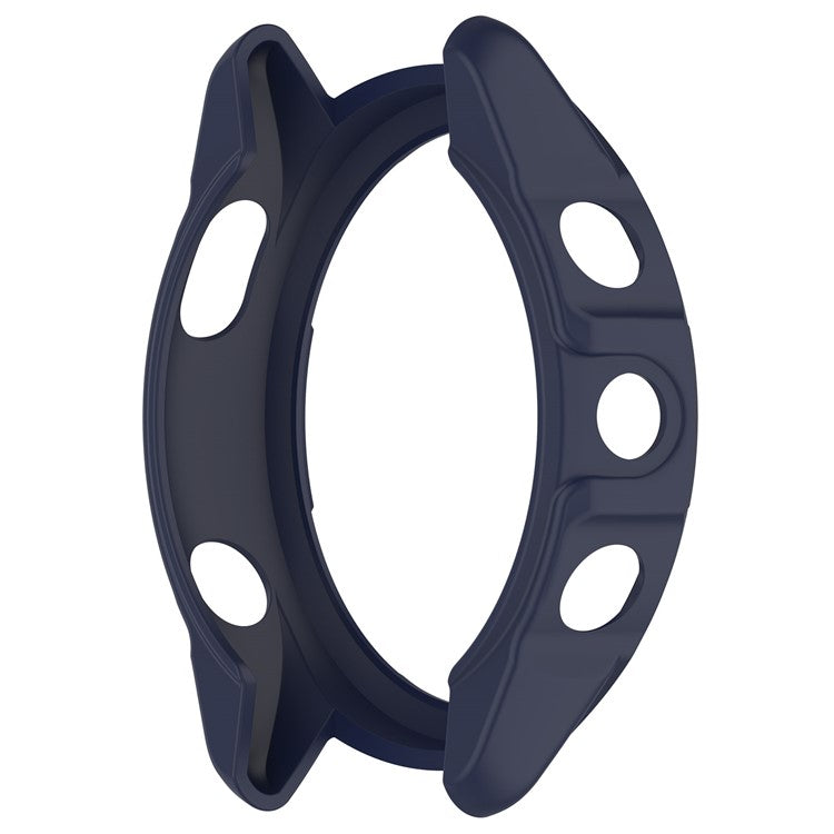 For Garmin Forerunner 265S Anti-collision Soft TPU Watch Case Anti-drop Protective Frame - Midnight Blue