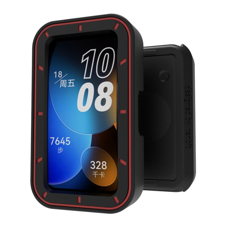 For Huawei Band 8 / Band 8 NFC / Band 9 / Band 9 NFC TPU Watch Case Anti-Collision Smartwatch Protection Frame - Red