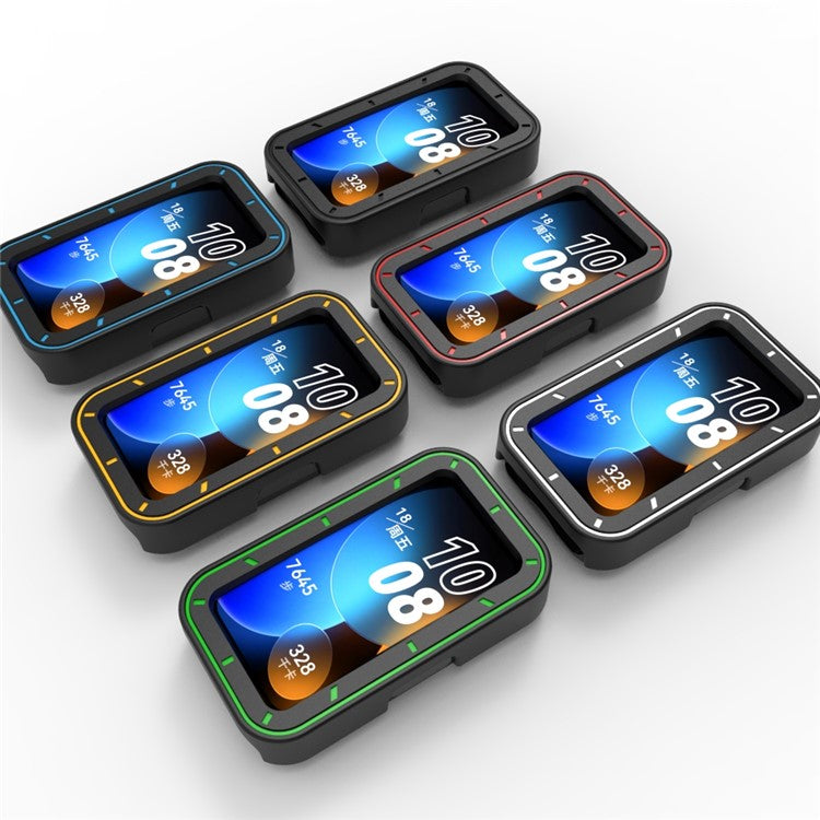 For Huawei Band 8 / Band 8 NFC / Band 9 / Band 9 NFC TPU Watch Case Anti-Collision Smartwatch Protection Frame - Red