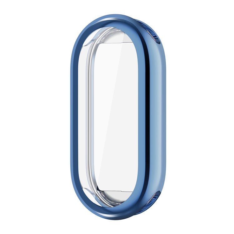 For Xiaomi Smart Band 8 Electroplating TPU Cover Full Protection Watch Case - Blue