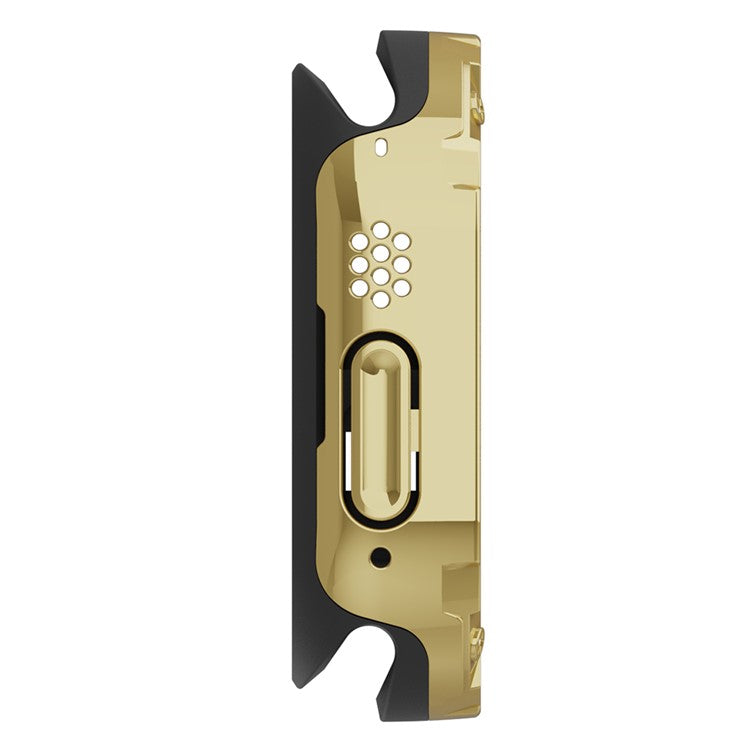 Watch Case for Apple Watch Series 9 / 8 7 41mm / 6 5 4 SE (2022) SE 40mm TPU+PC Shockproof Frame Cover - Gold