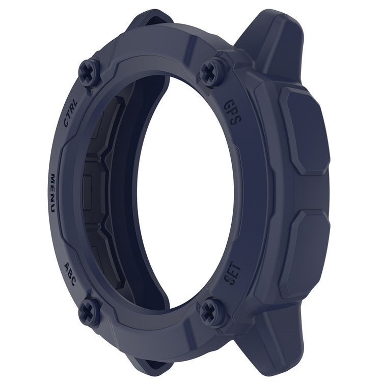 Anti-Fall TPU Hollow Cover for Garmin Instinct 2X Quick Release Sports Watch Case Cover - Midnight Blue