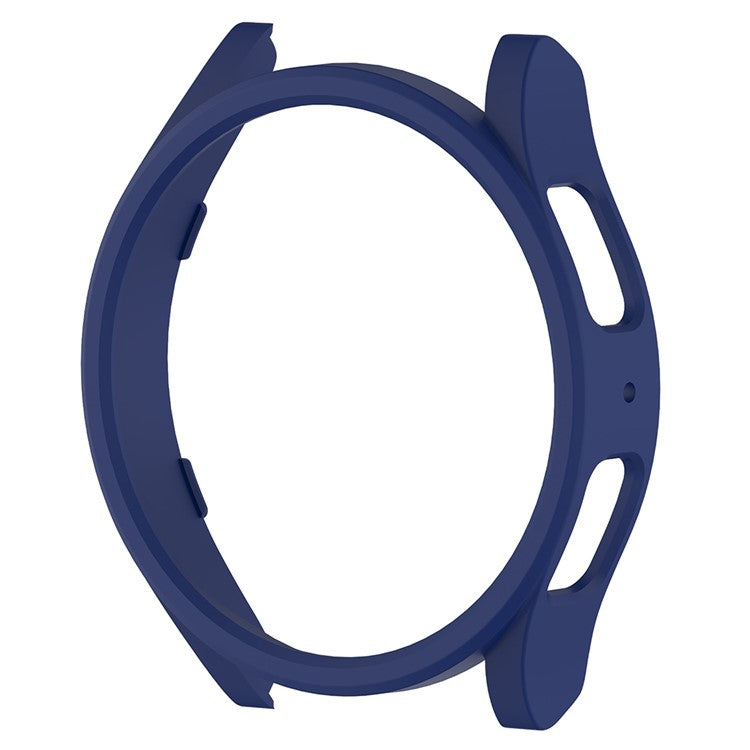 For Samsung Galaxy Watch6 Classic 47mm Rubberized PC Watch Case Ultra-Thin Protective Shell Frame - Midnight Blue