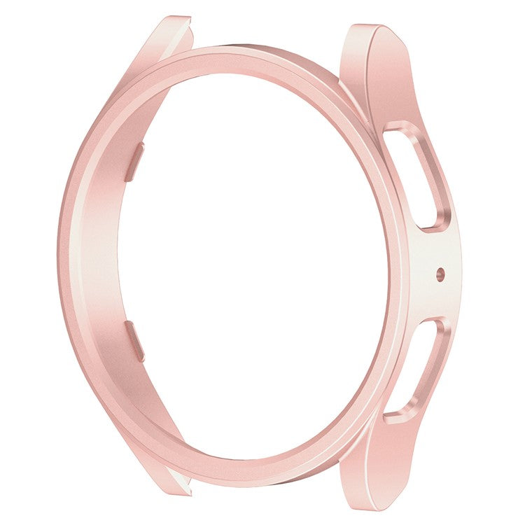 For Samsung Galaxy Watch6 40mm Hard PC Watch Case Rubberized Protective Cover Frame - Bright Rose Gold