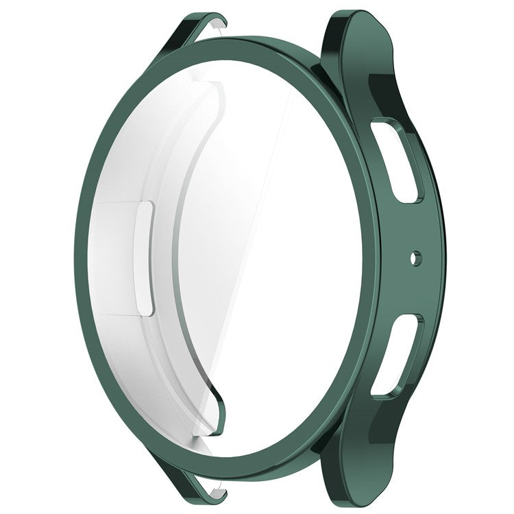 For Samsung Galaxy Watch6 44mm Full Coverage Electroplating Watch Protector TPU Watch Case - Green