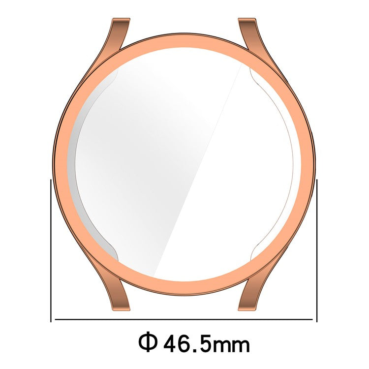 For Samsung Galaxy Watch6 44mm Full Coverage Electroplating Watch Protector TPU Watch Case - Green