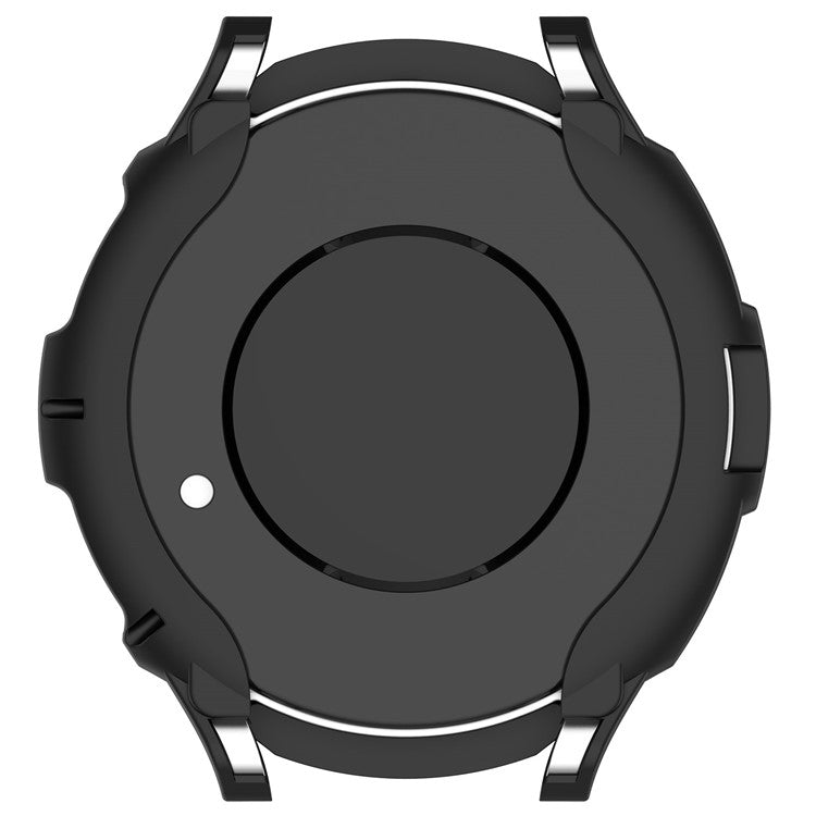 For Samsung Galaxy Watch6 Classic 43mm Soft TPU Shockproof Case Watch Frame Protector with Bezel Ring - Black