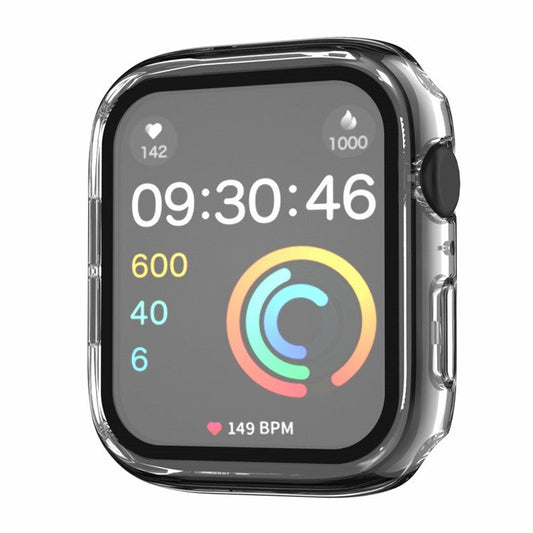 For Apple Watch Series 4 / 5 / 6 / SE / SE (2022) 40mm IP68 Waterproof Watch Case PC Frame Cover with Tempered Glass Film - Transparent