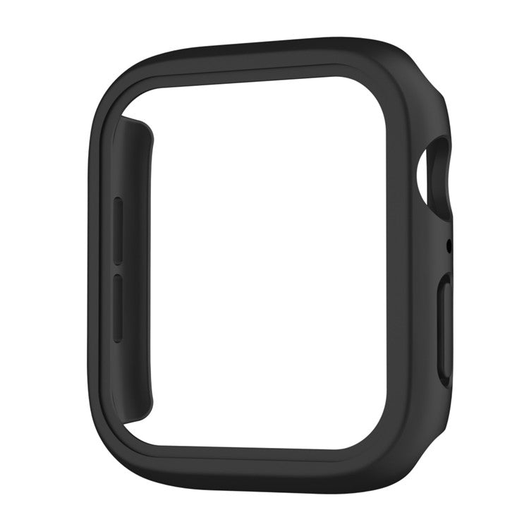 IP68 Waterproof Watch Case for Apple Watch Series 9 / 8 / 7 41mm , Tempered Glass Screen Protector PC Watch Cover - Black