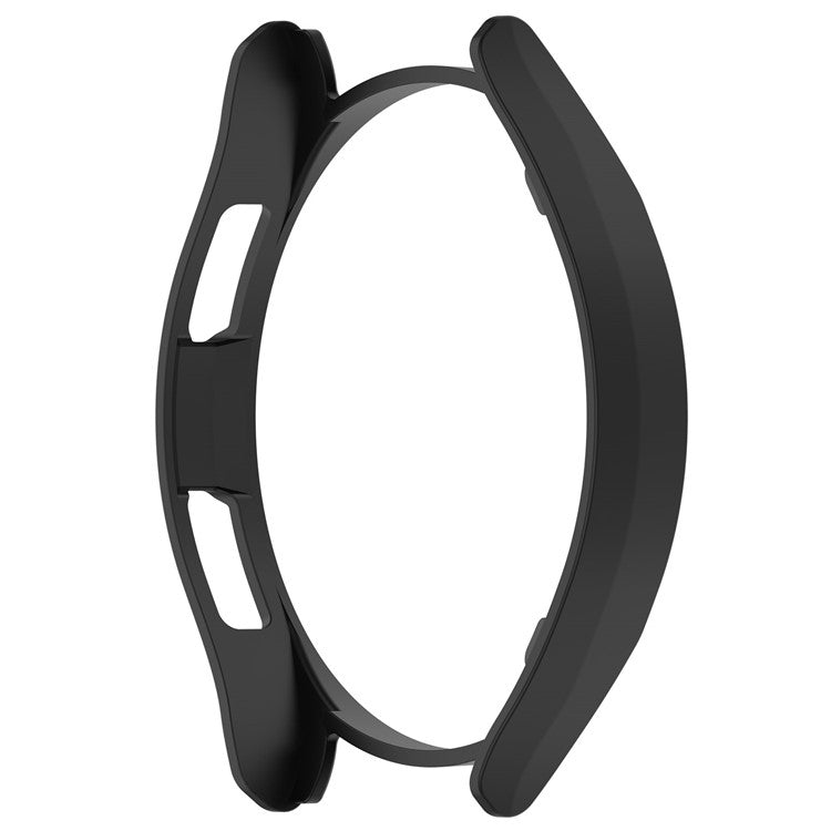 For Samsung Galaxy Watch6 Classic 43mm Hard PC Case Hollowed-out Half Wrapped Protective Cover - Black