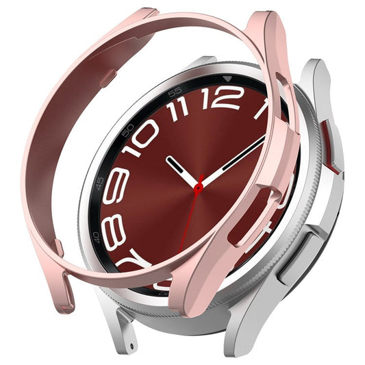 For Samsung Galaxy Watch6 Classic 47mm Hard PC Cover Hollowed-out Anti-Scratch Watch Case - Rose Gold